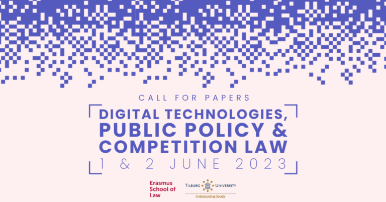 Dates confirmed: Digital Technologies, Public Policy, and Competition Law Conference