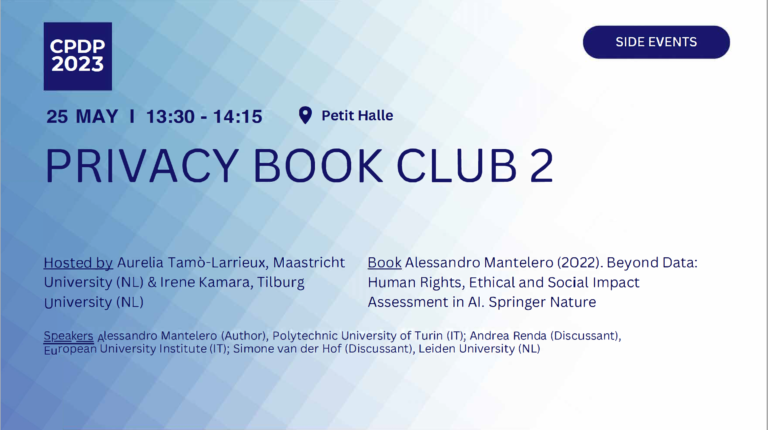 Join the Book Club at CPDP2023!