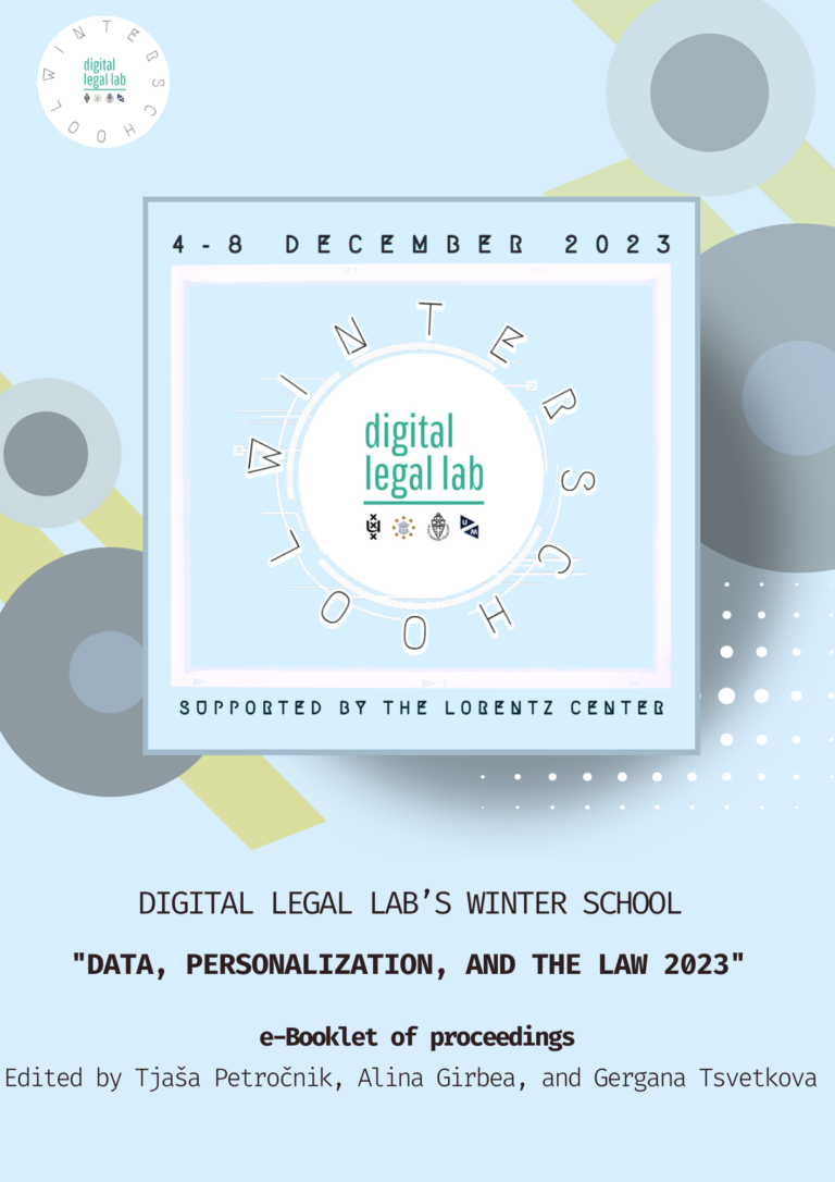 Exploring Digital Frontiers: Outcomes of the 2023 Winter School on Data, Personalization, and Law